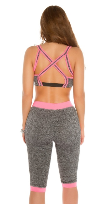 Trendy Workout Outfit Neonfuchsia